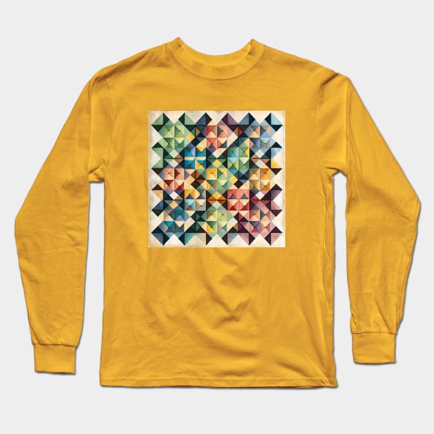 Country Quilt Long Sleeve T-Shirt by Star Scrunch